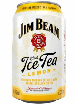 Jim Beam White & Black Ice Tea Lemon Longdrink 0,33 Liter Dose