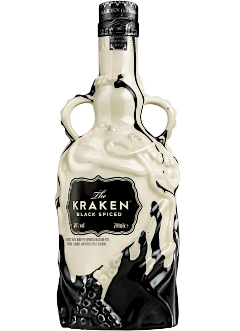 Kraken Spiced Black & White Keramik Bottle 0,7 Liter Mit Glas 5 Kraken Spiced Black & White Keramik Bottle 0,7 Liter Mit Glas – Bild 3
