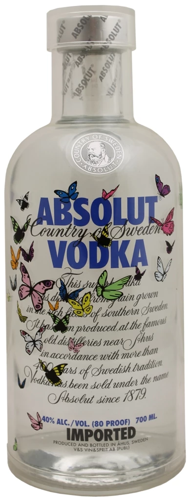 Absolut Vodka Butterfly 0,7l 3 Absolut Vodka Butterfly 0,7l