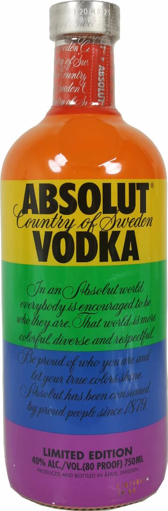 Absolut Vodka Pride 0,75l 3 Absolut Vodka Pride 0,75l