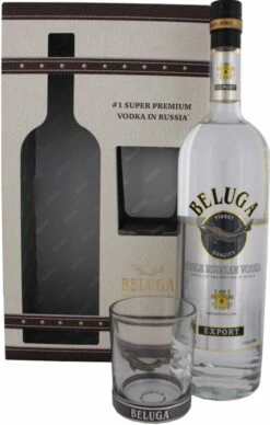 Beluga Noble Vodka 1 Liter Mit Glas