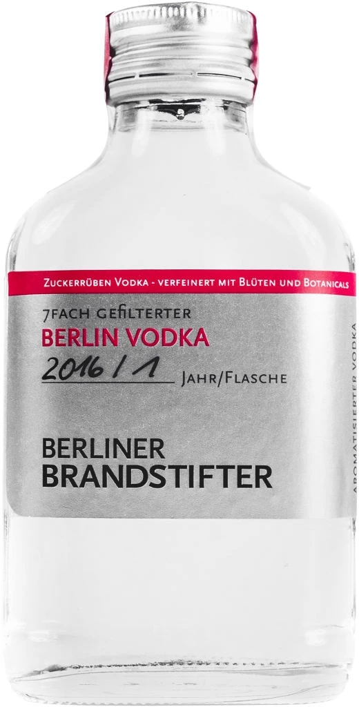Berliner Brandstifter Vodka Mini 0,1 Liter 3 Berliner Brandstifter Vodka Mini 0,1 Liter