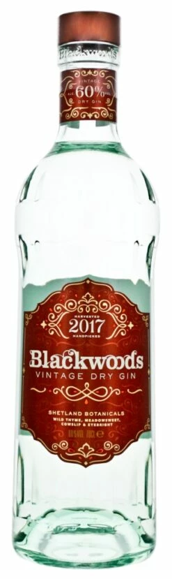 Blackwoods Vintage Dry Gin 60% 0,7 Liter
