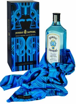 Bombay Sapphire Gin Holly Fulton 1 Liter Mit Schal