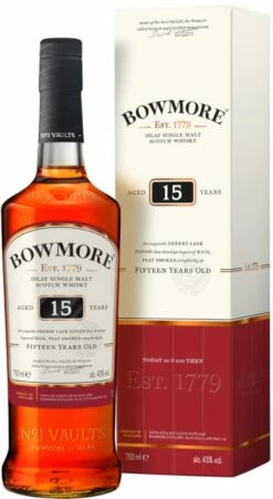 Bowmore Whisky 15 Jahre 0,7 Liter