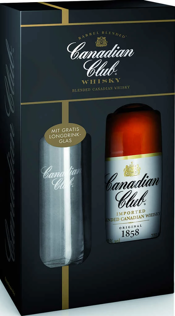 Canadian Club Whisky 0,7l In Geschenkpackung Mit Glas 3 Canadian Club Whisky 0,7l In Geschenkpackung Mit Glas