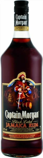Captain Morgan Overproof Black Label 73% 1 Liter