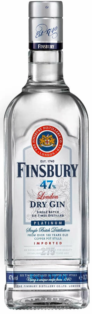 Finsbury London Dry Gin Platinum 0,7 Liter 3 Finsbury London Dry Gin Platinum 0,7 Liter