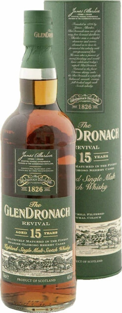 Glendronach Whisky 15 Jahre Revival 0,7 Liter