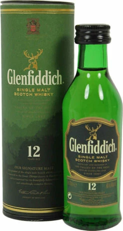 Glenfiddich Whisky 12 Jahre Mini 0,05 Liter