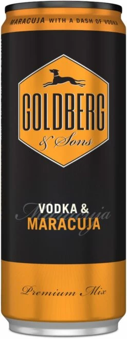 Goldberg & Vodka Mit Maracuja 0,33 Liter Dose