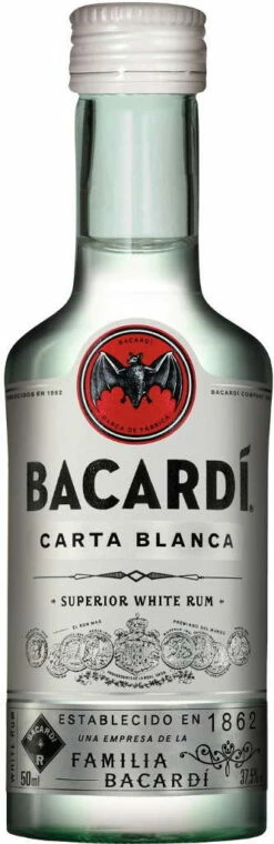 Bacardi Carta Blanca Rum Mini 0,05 Liter