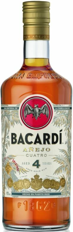 Bacardi Anejo Cuatro 4 Jahre 0,7 Liter