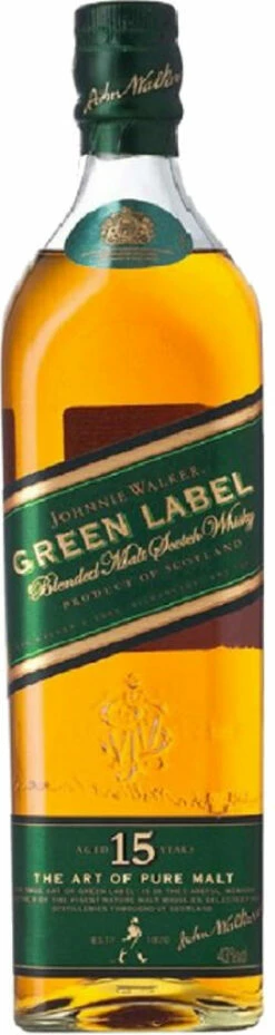 Johnnie Walker Whisky Green Label 15 Jahre 1 Liter