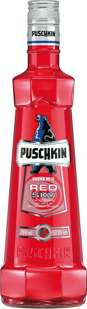 Puschkin Vodka Red Orange 1l 3 Puschkin Vodka Red Orange 1l