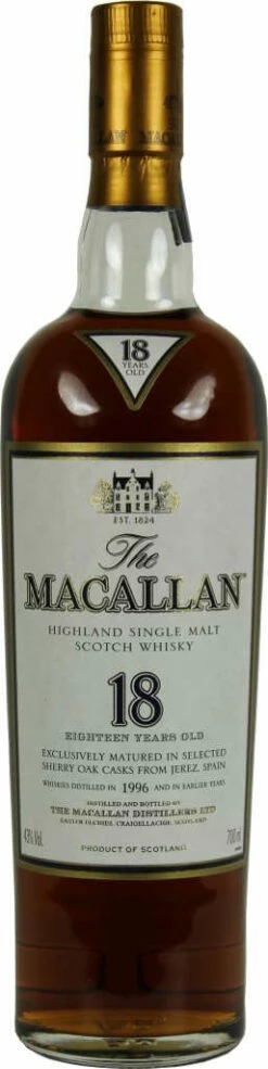 The Macallan Whisky Sherry Oak 18 Jahre 0,7 Liter