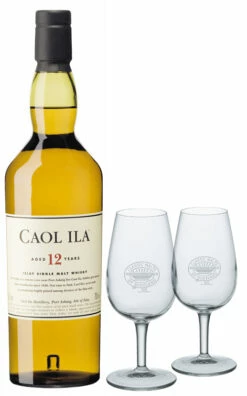 Caol Ila Whisky 12 Jahre 0,7l Mit 2 Classic Malt Gläsern