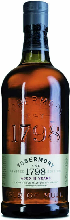 Tobermory Whisky 15 Jahre 0,7l In Holzkiste Limitiert